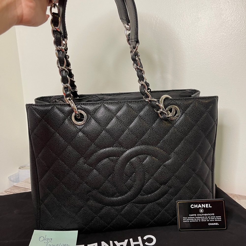 Chanel GST grand shopping tote black caviar - Picture 2 of 10